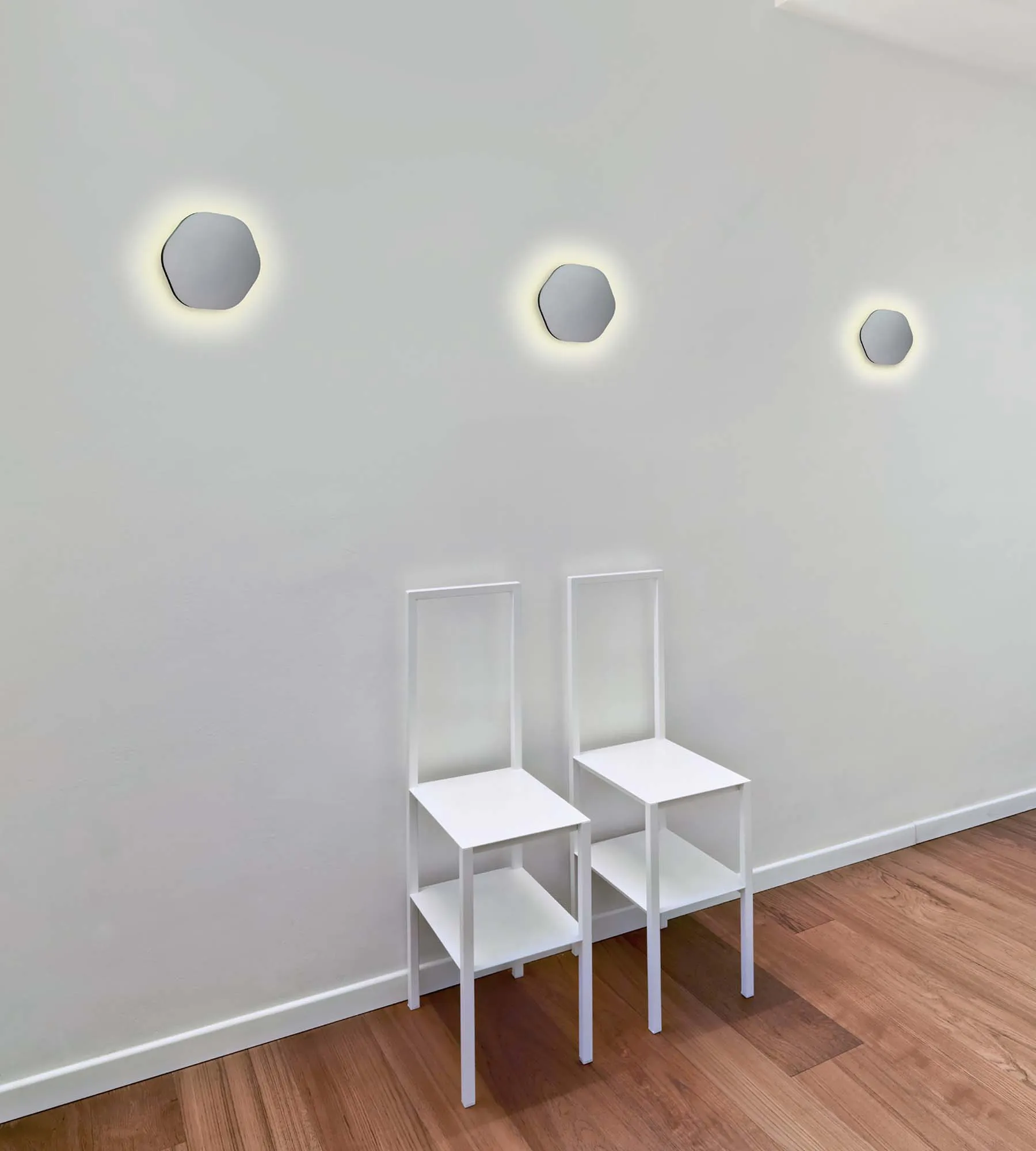 Bora Bora Silver Wall Lights Mantra Fusion Flush Wall Lights